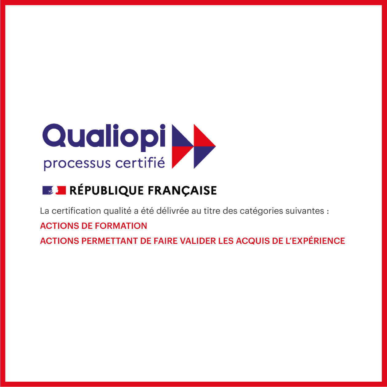 Obtention De La Certification Qualité Qualiopi - CREPS Auvergne-Rhône ...